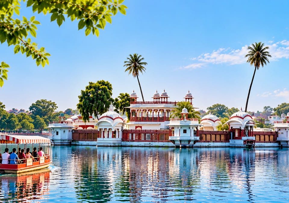 Kishore Sagar Talab Kota with Jag Mandir