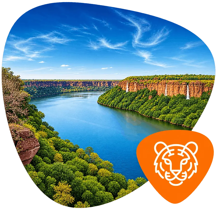 Mukundra Tiger Reserve landscape near Kota, Rajasthan, India